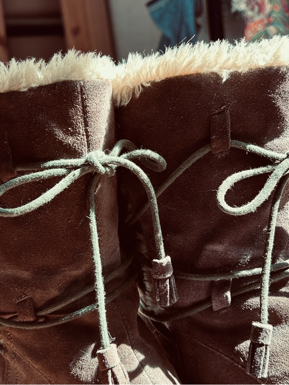 EUC!! 🔥🔥 Earth Spirit Suede Winter Boots - Mocha Brown